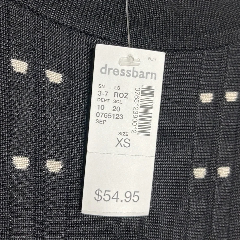 NWT ROZ & ALI Fit & Flare Sweater Dress - Picture 9 of 9